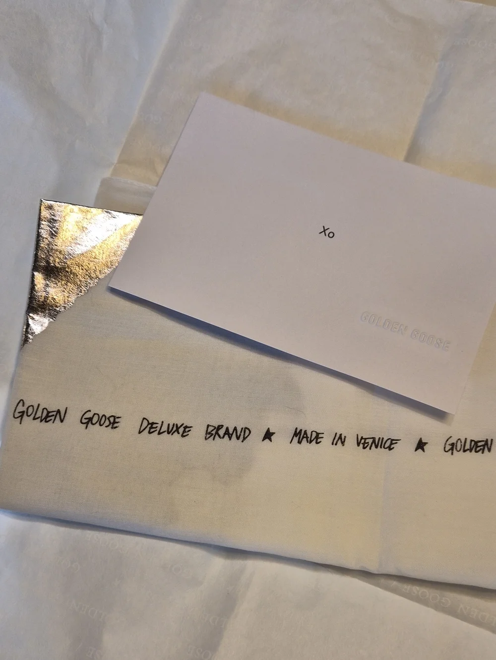 Golden Goose Gold Foil Bandana